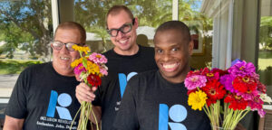 Daniel, Cody, and Kevin are long-time Inclusion Revolution participants. Here they are working at Sunnyside Village Senior Living Center.